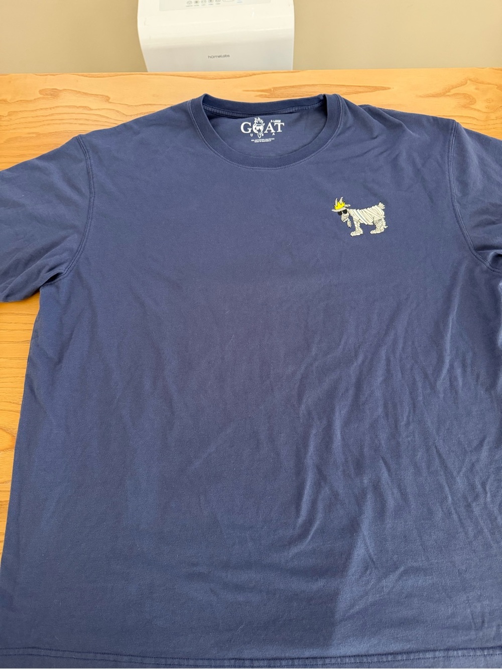 GOAT Men’s Navy Short Sleeve Logo Tee